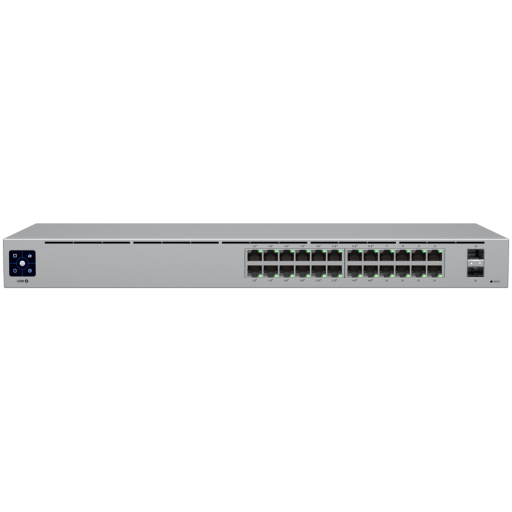 Ubiquiti USW-24-POE Gigabit Layer 2 switch with twenty-four Gigabit Ethernet ports including sixteen…