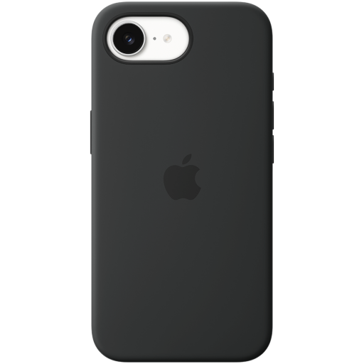 APPLE — iPhone 17e Silicone Case with MagSafe - Black,Model A3646