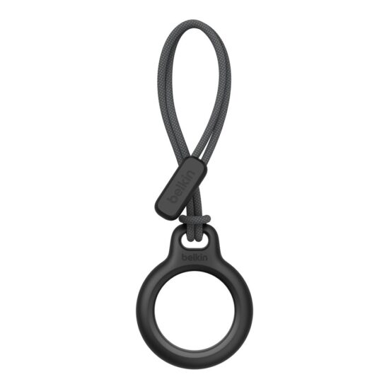Belkin Secure Holder with Strap for Apple AirTag - Black — Front, complete product