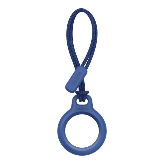 Belkin Secure Holder with Strap for Apple AirTag - Blue — Front, complete product
