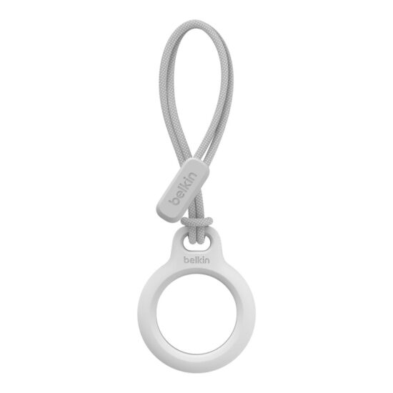 Belkin Secure Holder with Strap for Apple AirTag - White — Front, complete product