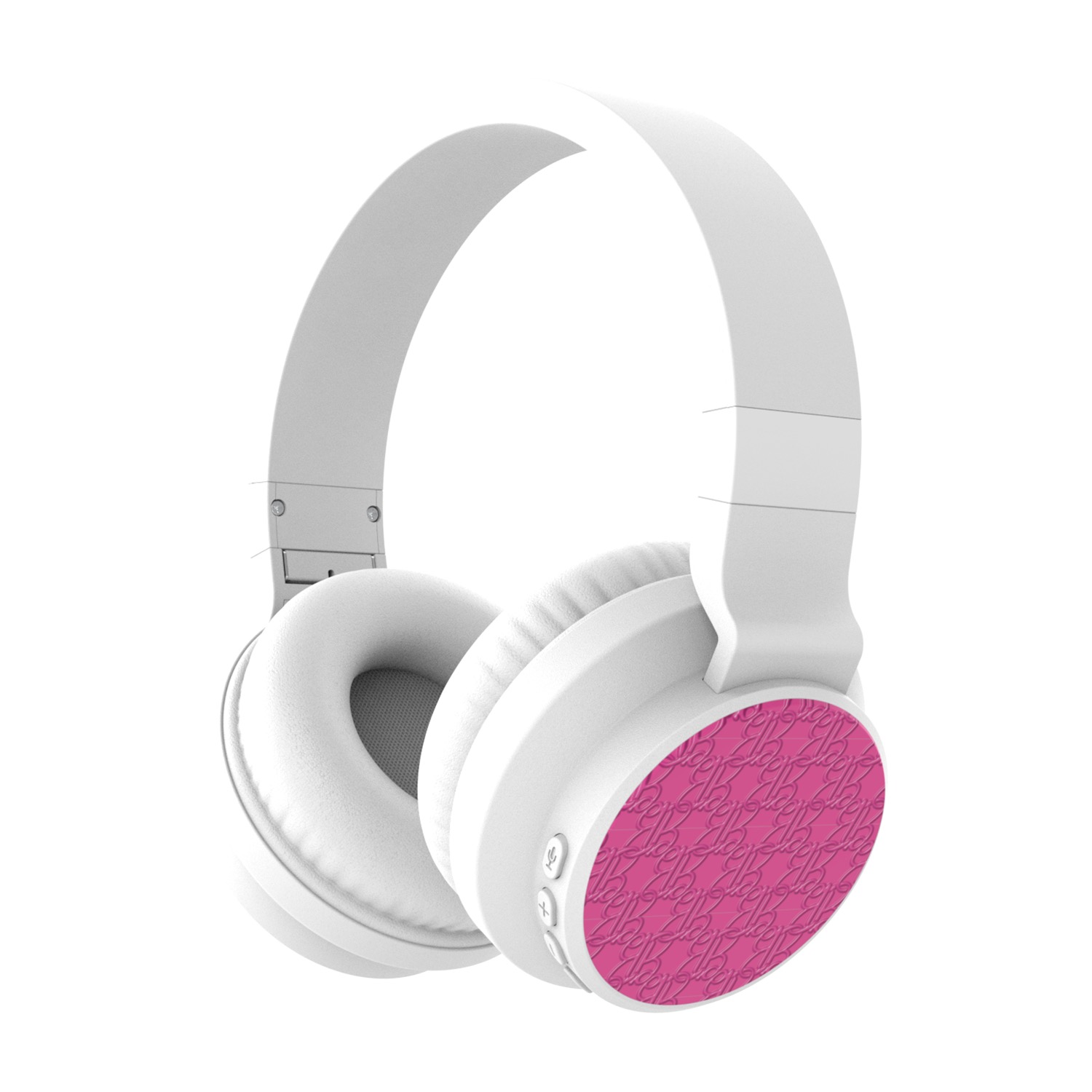 Mattel: Barbie Wireless Headphones – White — Headphones, opposite angled view