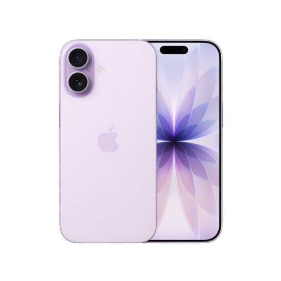 iPhone 17 Lavender - front and rear view