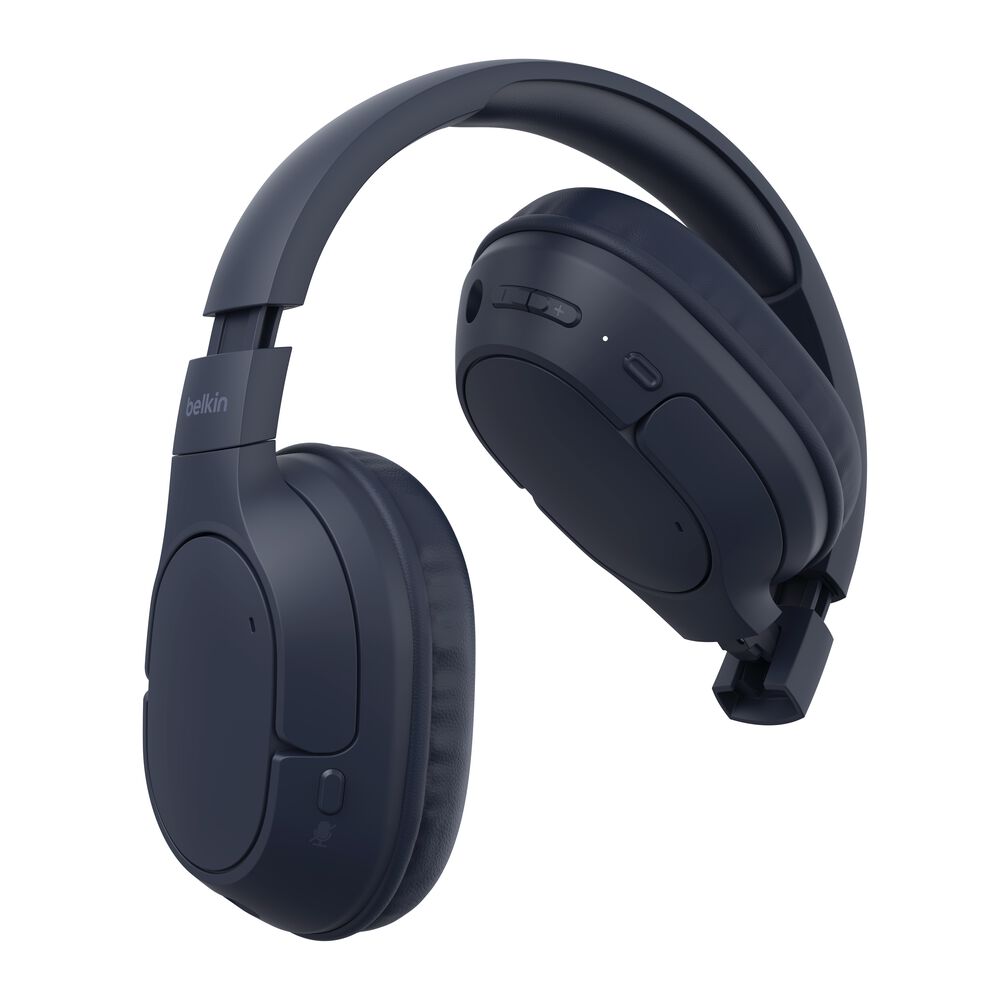 Belkin SoundForm Surround Wireless Over-Ear Headphones - Blue — Alternate product angle