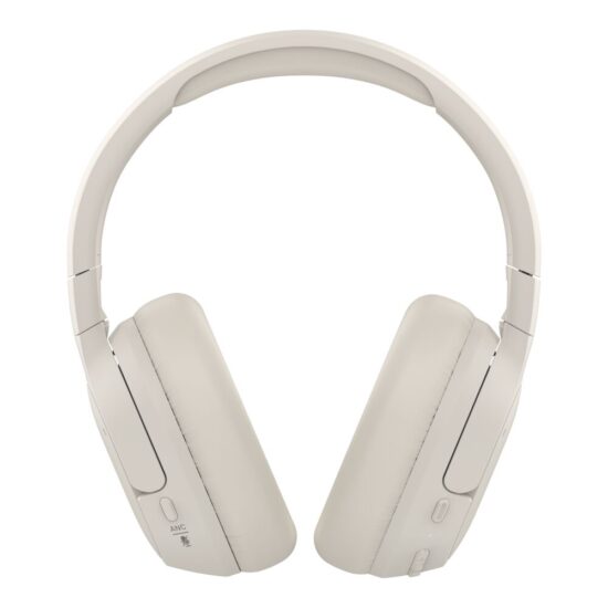 Belkin SoundForm Isolate Noise Cancelling Over-Ear Bluetooth Headphones Sand — Front, complete product