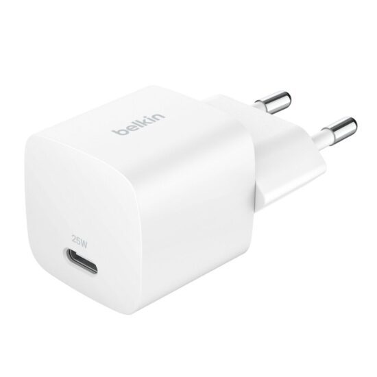 Belkin 25W USB-C Fast Charging Wall Charger with PPS White — Front, complete product