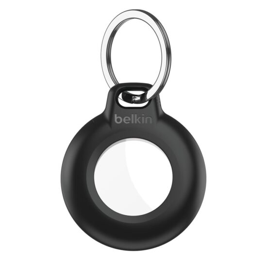 Belkin Waterproof Keychain for AirTag Black — Front, complete product