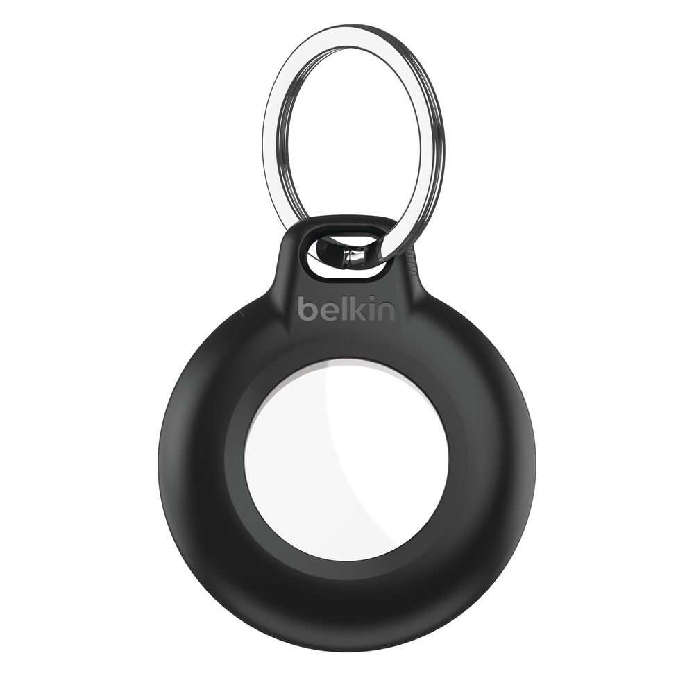 Belkin Waterproof Keychain for AirTag Black — Front, complete product