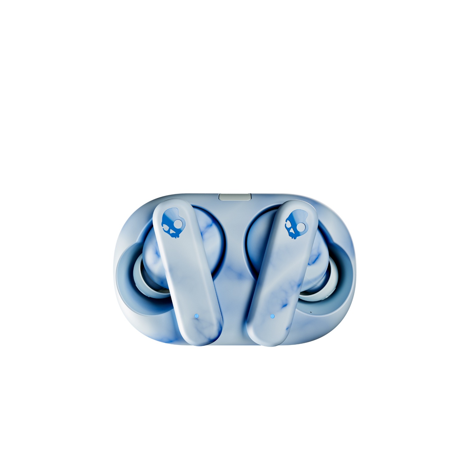 EcoBuds™ True Wireless Earbuds-Glacier — Earbuds seated in dock