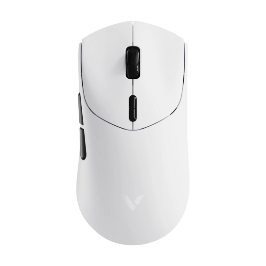 RAPV VT7 MD 8K Wired/Wireless MOUSE - BLACK WHITE — top view