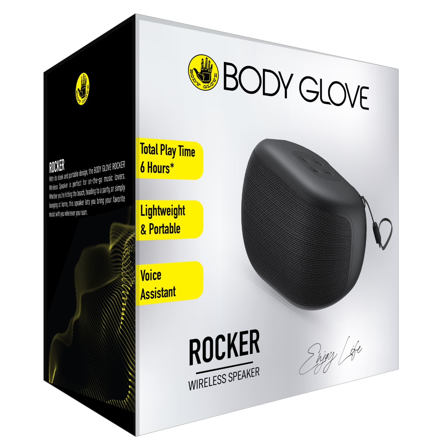 Body Glove ROCKER Wireless Speaker – Black — Retail packaging