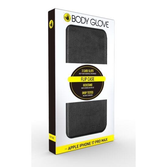 Body Glove Flip Series – Apple iPhone 17 Pro Max – Black — Retail package