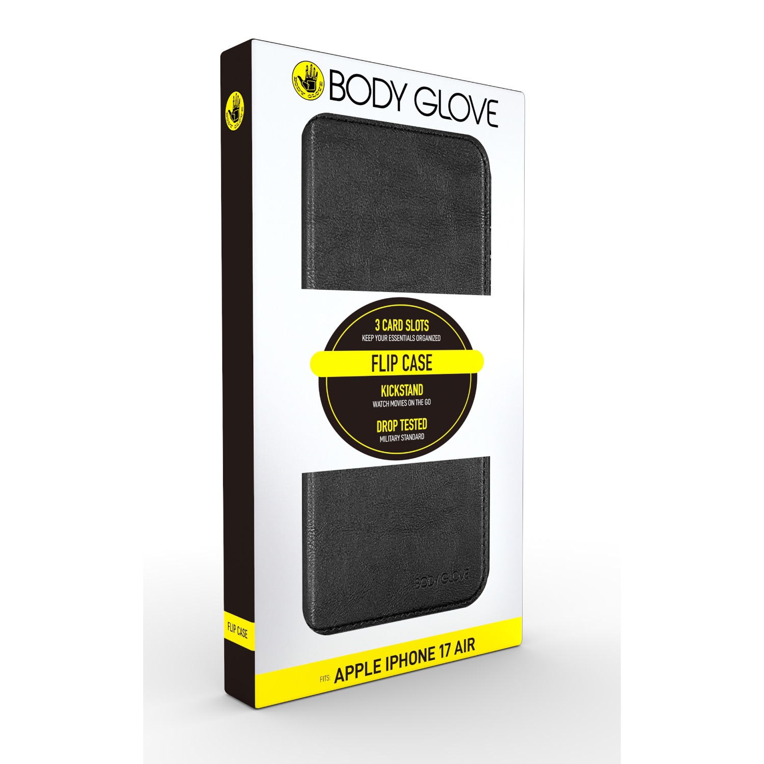 Body Glove Flip Series – Apple iPhone 17 Air – Black — Retail package