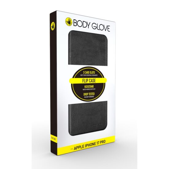 Body Glove Flip Series – Apple iPhone 17 Pro – Black — Retail package