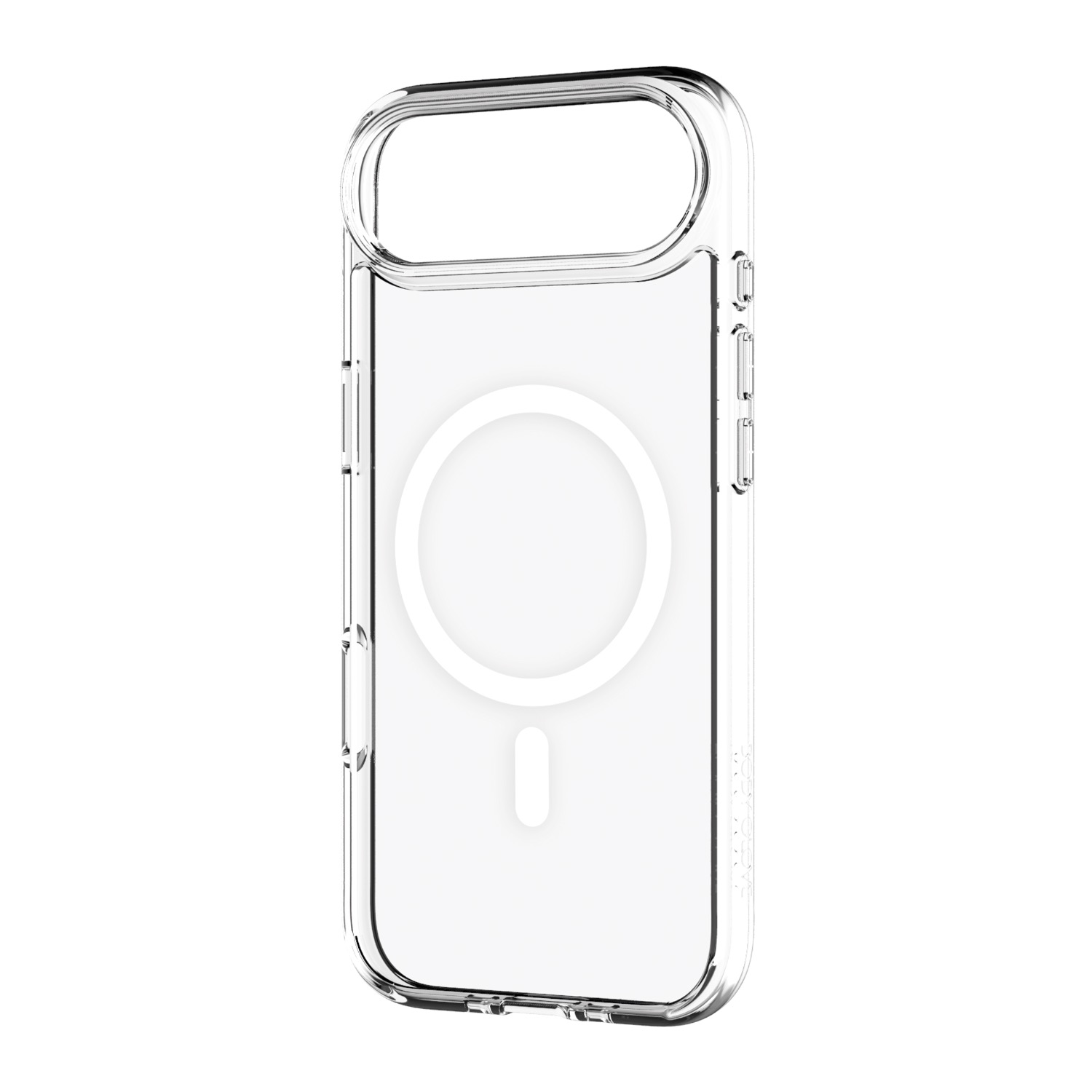 Body Glove Ghost Magnetic Case – Apple iPhone Air – Clear — Case angled view
