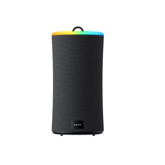 Havit Ring Light Wireless Speaker – Large – Black — Speaker front view