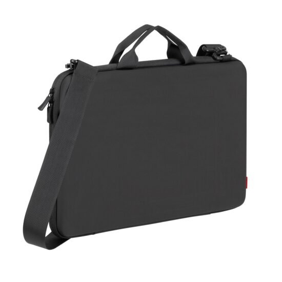 RIVACASE 5131 Antishock Hardshell Laptop 15.6-inch – Black — Laptop case with shoulder strap