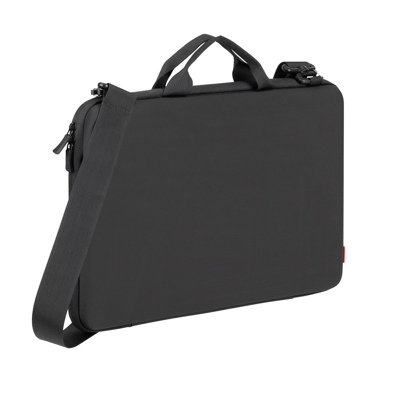 RIVACASE 5131 Antishock Hardshell Laptop 15.6-inch – Black — Laptop case with shoulder strap