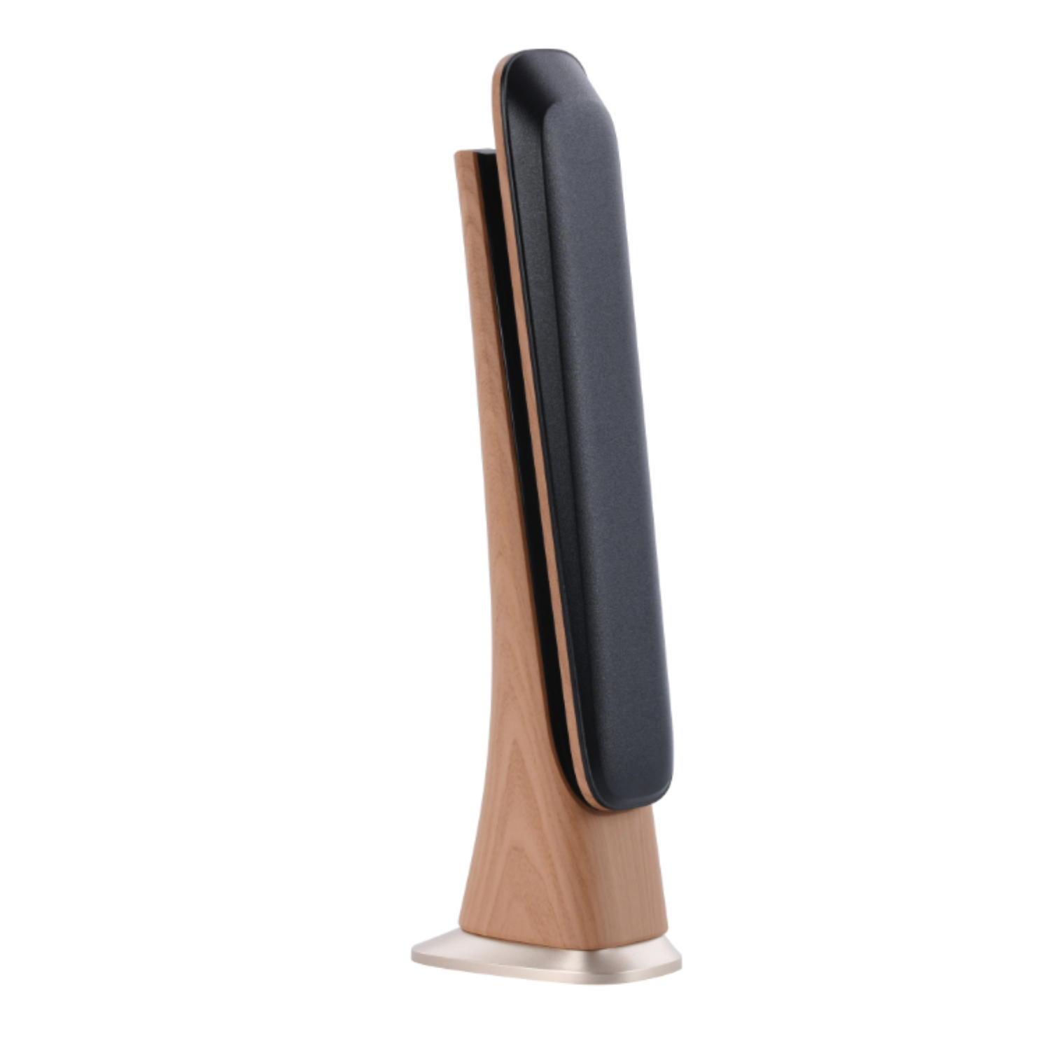 Snug LED Desk Lamp With Clock - Wood — Desk lamp folded