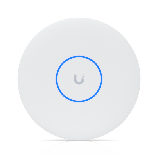 UBIQUITI UniFi U7 Pro XG, Access Point, WiFi 7 — White front three-quarter