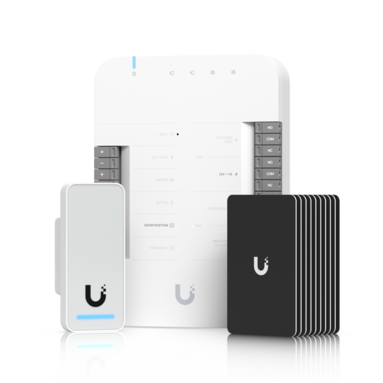 Ubiquiti quick start for Access with all you need for one door with one reader, Door Hub, G2 Reader… — Complete G2 starter kit: Door Hub, G2 Reader and access cards