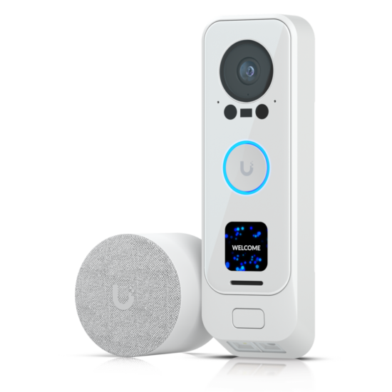 UBIQUITI UniFi G4 Doorbell Pro PoE Kit, doorbell system — White G4 Doorbell Pro PoE and included chime