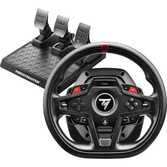 T248R R Wheel — Complete wheel and included three-pedal set