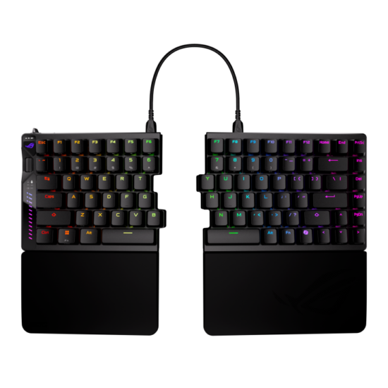 Asus Rog Falcata Gaming Keyboard — Split view
