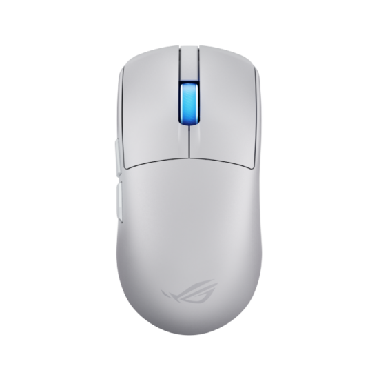 Asus Rog Harpe Ii Wireless Esports Gaming Mouse — ROG Harpe II Ace Moonlight White – top view