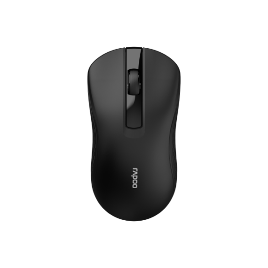 Rapoo B20 Silent Wireless Optical Mouse - Black — top