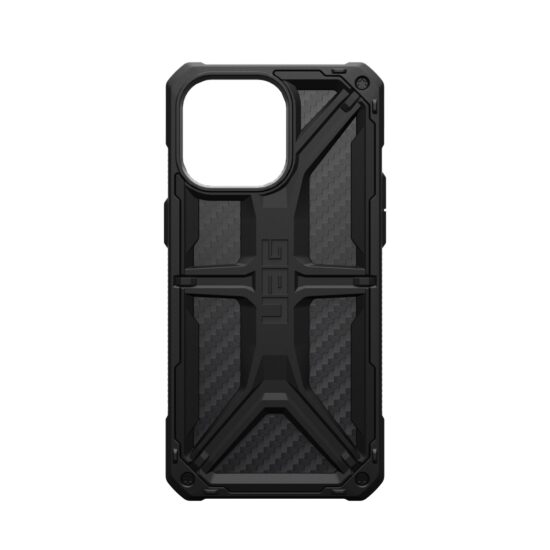 UAG Apple - iPhone 15 Pro Max - Monarch Case - Carbon Fibre — Case rear view