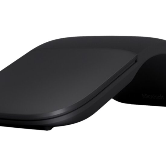 Microsoft Surface Arc Mouse - Black — Microsoft Arc Mouse - Black - Angled View Arched