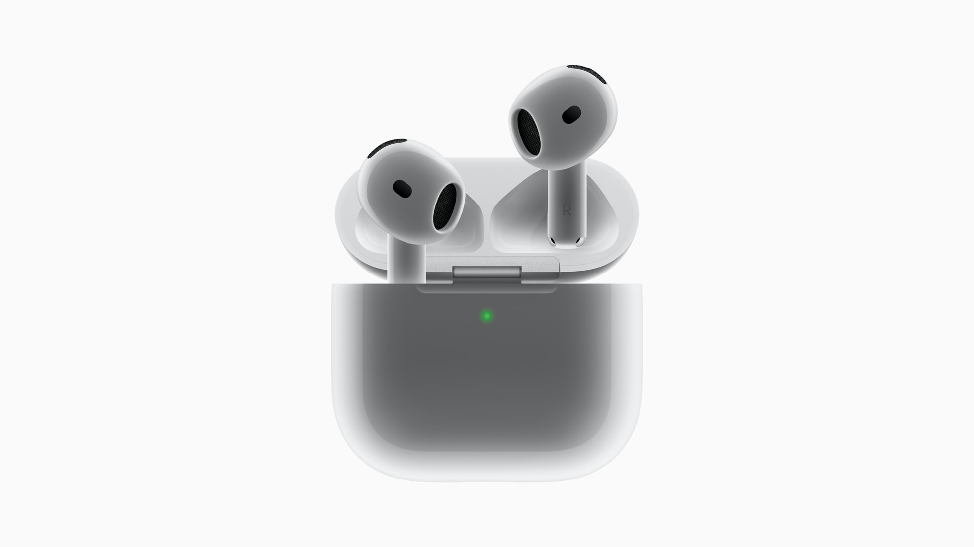 Apple AirPods 4 earbuds and charging case