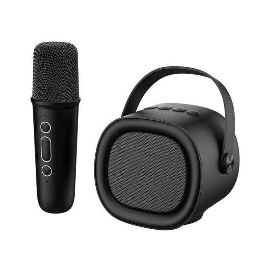 Havit SK819BT Mini Karaoke Set – Black – speaker and microphone