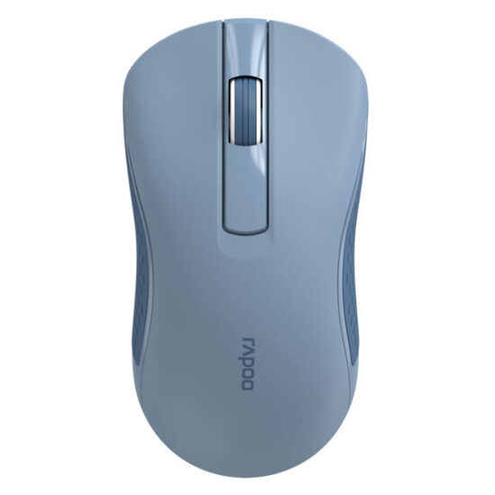 Rapoo B20 Silent Wireless Optical Mouse - Blue – top view