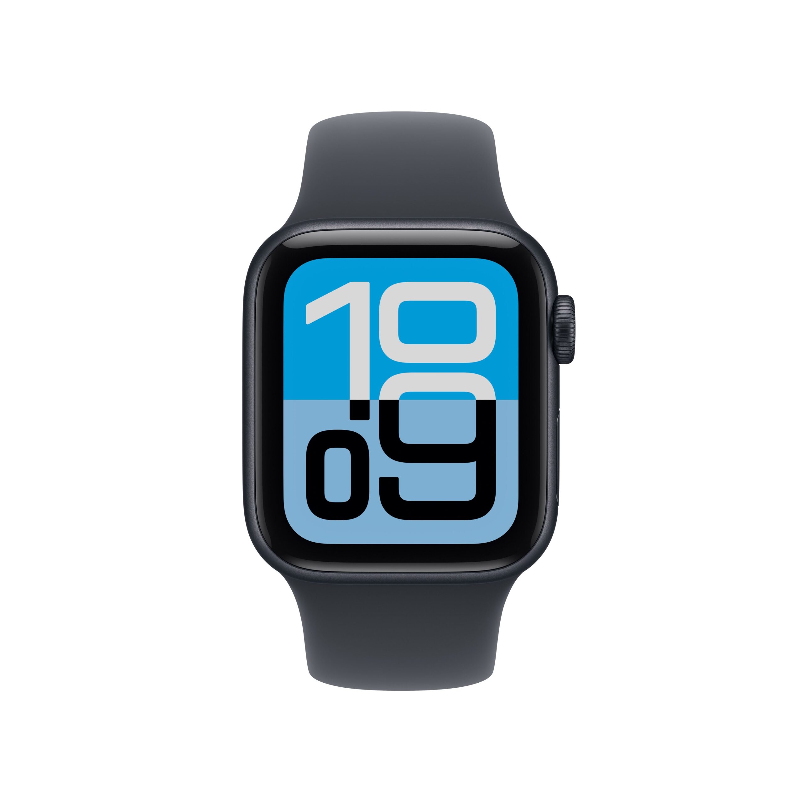 Apple Watch SE 3 GPS 40mm Midnight Aluminium Case with Midnight Sport Band - S/M – front view