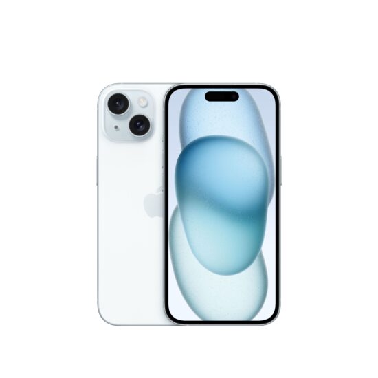 Apple iPhone 15 128GB Blue MTP43HX/A – front and rear