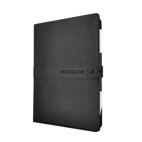 Body Glove BGUNI-LARGE-BK Universal Tablet Case Black – closed view; tablet and stylus not included
