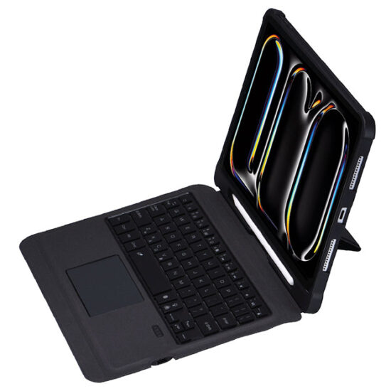 Body Glove BGKB-TIP1121-BK keyboard case fitted front; tablet and pen not included