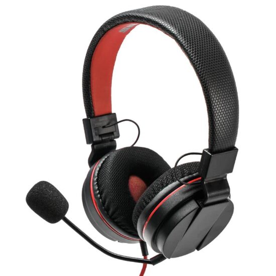 Snakebyte HEADSET S SB913112 in black and red, angled headset view