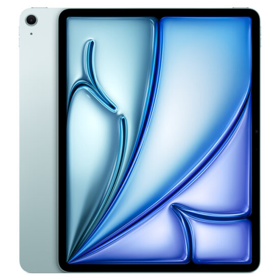 13-inch iPad Air Wi-Fi - Blue, Model A2898 - front and rear views